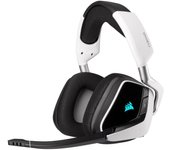 Cascos reducción de ruido gaming wireless micrófono Corsair Void RGB Elite Wireless - Blanco