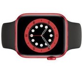 Apple Watch Series 7 (2021) GPS 41 mm - Aluminio Rojo - Correa deportiva Negro