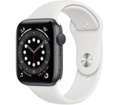 Apple Watch Series 4 (2018) GPS 44 mm - Aluminio Gris espacial - Correa deportiva Blanco