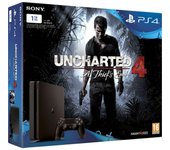 PlayStation 4 Slim 1000GB - Negro Mate + Uncharted 4