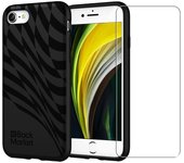 Back Market Funda iPhone 7/8/SE 2020/2022 y pantalla protectora - Plástico reciclado - Negro