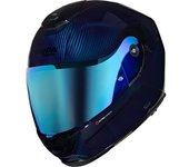 Nolan X-903 Ultra Carbon Liquido N-Com Casco - Azul (XL)