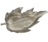 CENTRO HOJA CERÁMICA PLATA