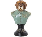 Figura Resina Busto Perro Uniforme