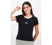 Camiseta Nike - Negro - Camiseta Vintage Mujer talla S