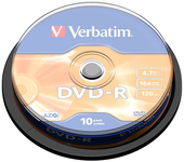 tambor 10 dvd-r 700 verbatim 16x