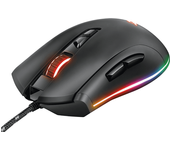 mouse optico trust gaming gxt 900 iluminacion led  rgb dpi 15000  dpi 7 botones programables 23400