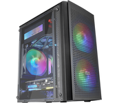 caja mars gaming  mc300 caja pc micro atx cristal templado 3xventilador frgb negrorgb negro