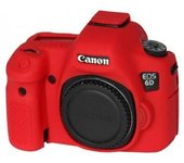 Funda Silicona Easycover para Canon EOS 6D Rojo