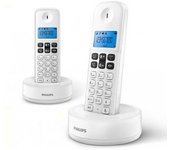 Teléfono inalámbrico Philips DUO D1612 Blanco
