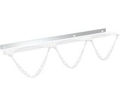 eurokraft basic Placa de sujeción en pared de rejilla, para soporte mural de bombonas de gas con Ø máx. de 320 mm, para 3 bombonas, a partir de 3