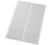 EICHNER Funda para tarjetas de memoria, autoadhesiva, transparente, H x A 104 x 53 mm, UE 100 unid.