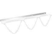 eurokraft basic Placa de sujeción en pared de rejilla, para soporte mural de bombonas de gas con Ø máx. de 230 mm, para 3 bombonas, a partir de 3