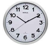 MAUL Reloj de pared step, plástico, mecanismo de relojería controlado por radio, Ø 400 mm