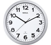 MAUL Reloj de pared step, plástico, mecanismo de relojería controlado por radio, Ø 350 mm