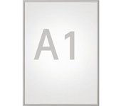 MAUL Marco abatible standard, plateado, para DIN A1