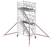 Altrex Andamio con escalera RS TOWER 53 ancho, plataforma de madera, longitud 2,45 m, altura de trabajo 6,20 m