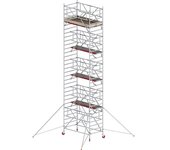Altrex Andamio rodante RS TOWER 42 ancho con Safe-Quick®, plataforma de madera, longitud 2,45 m, altura de trabajo 10,20 m
