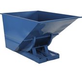 kaiserkraft Volquete para mercancías ligeras, carga máx. 600 kg, azul señal RAL 5005, capacidad 1,1 m³