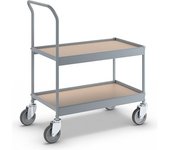 eurokraft pro Carrito de recogida, L x A x H 840 x 470 x 955 mm, con 4 ruedas de maniobra, Ø de las ruedas 125 mm