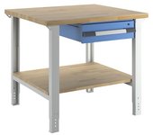 eurokraft pro Banco de trabajo, sistema modular Serie 7000, 1 cajón, 1 repisa, A x P 1000 x 900 mm
