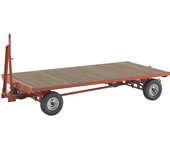 kaiserkraft Remolque de tiro, mangueta de dirección en todas las ruedas, carga máx. 3 t, cama 3,0 x 1,5 m, neumáticos