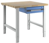 eurokraft pro Banco de trabajo, sistema modular Serie 7000, 1 cajón colgante, A x P 1000 x 900 mm