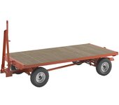 kaiserkraft Remolque de tiro, mangueta de dirección en todas las ruedas, carga máx. 3 t, cama 2,5 x 1,25 m, neumáticos
