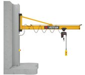 Vetter Grúa giratoria de pared PRAKTIKUS PW, con polipasto eléctrico de cadena HF, carga máx. 500 kg, alcance 3 m, elevación rápida y de precisión