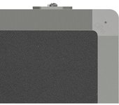 eurokraft basic Panel para presentaciones, plegable y móvil, H x A x P 1905 x 3040 x 500 mm, antracita
