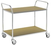 Kongamek Carro con pisos ESD, 4 ruedas de maniobra, 2 camas, L x A x H 1070 x 585 x 940 mm, 2 con freno