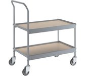 eurokraft pro Carrito de recogida, L x A x H 840 x 470 x 955 mm, con 4 ruedas de maniobra, Ø de las ruedas 100 mm