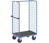 eurokraft pro Carro con pisos, con paredes de rejilla por 2 lados, L x A de la cama 965 x 700 mm