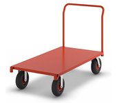 Kongamek Carro de plataforma XXL, L x A x H 1550 x 760 x 1050 mm, con neumáticos