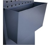 kaiserkraft Cubo de basura, para enganchar, antracita