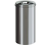 Brabantia Papelera de seguridad, acero inoxidable, autoextinguible, capacidad 50 l, H x Ø 625 x 335 mm, brillante