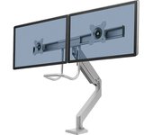 Fellowes Brazo para monitor EPPA CROSSBAR, radio de giro 20°, H x A x P 830 x 160 x 230 mm, plateado