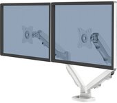 Fellowes Brazo para dos monitores EPPA, radio de giro 180°, H x A x P 480 x 100 x 560 mm, blanco