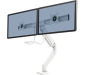 Fellowes Brazo para monitor EPPA CROSSBAR, radio de giro 20°, H x A x P 830 x 160 x 230 mm, blanco