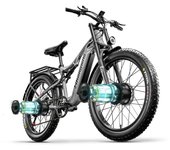 Shengmilo S600-12 Bicicleta Eléctrica Para Adultos 48V 17.5Ah con Neumático Ancho 2000W 45km/h Gris