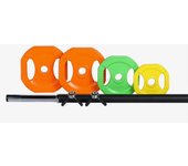 Set Pump 30kg Fitness Tech - Colores - Set Barra + Pesas MKP talla T.U.
