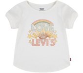 Camiseta levi's double cuff niña gardenia