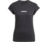 Camiseta adidas lin sj mujer negro/blanco