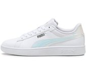 Zapatillas puma smash 3.0 holo niño blanco