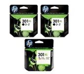 HP 301 XL Pack Ahorro (2 Negro + 1 tri-color)