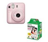 Fujifilm instax mini 12 Rosa Pack cámara + Papel foto
