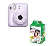 Fujifilm instax mini 12 Lila Pack cámara + Papel foto