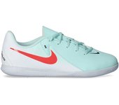 Nike - Zapatilla de fútbol sala Phantom GX II Club IC Niño, Unisex, Mint-Atomic Red-Off Noir, 5,5Y