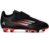 Adidas - Bota de fútbol F50 Club Cinta Adhesiva FG/MG Niño, Unisex, Core Black-Iron Met-Lucid Red, 28 EUR
