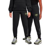 Nike - Pantalón largo Cr7 Club Fleece Niño, Unisex, Black-Volt, XL